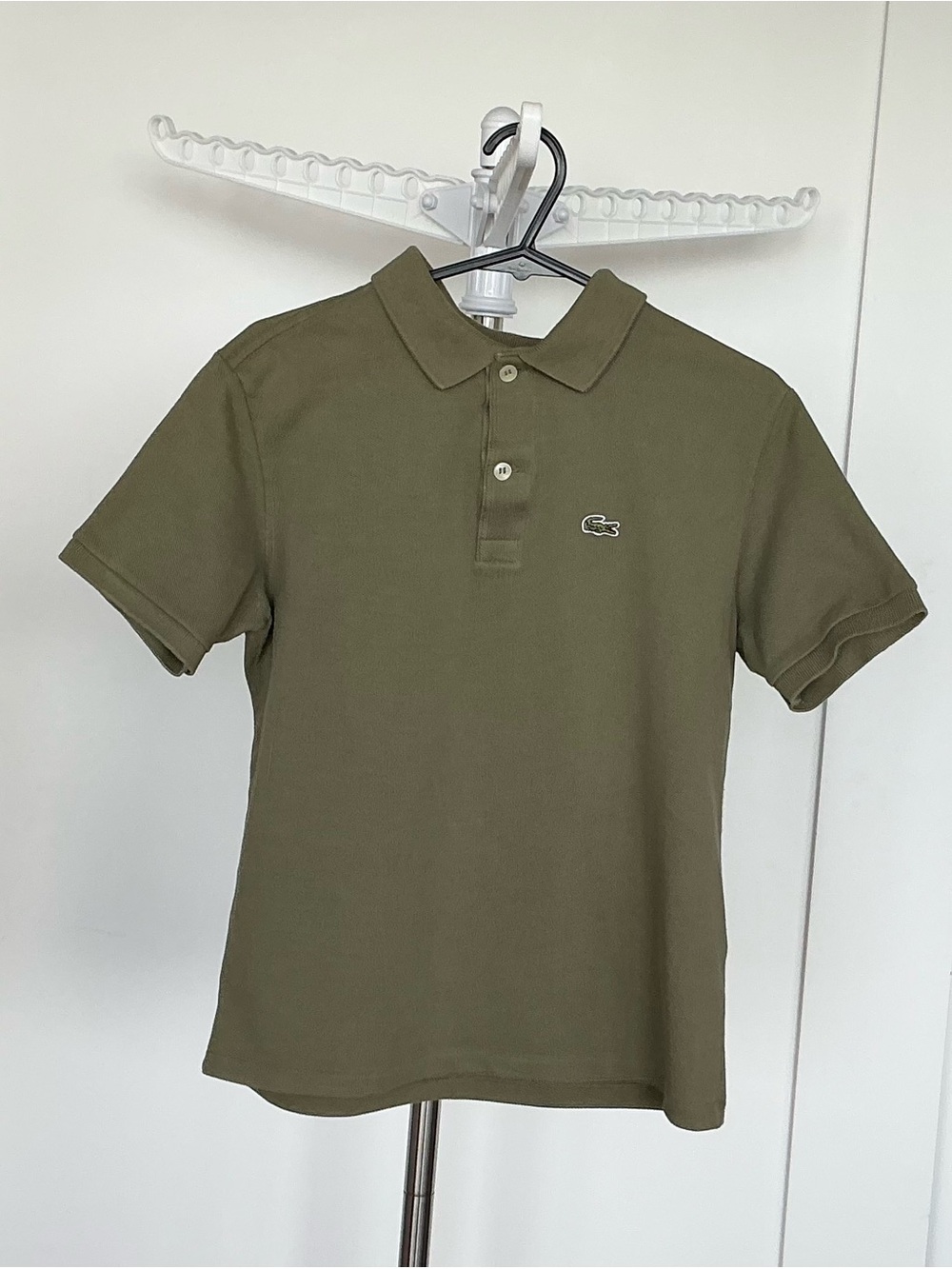 Lacoste Kids Olive Green Polo Shirt